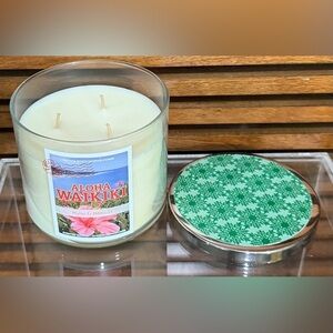 Rare discontinued Bath & Body Works Aloha Waikiki 3-Wick Candle